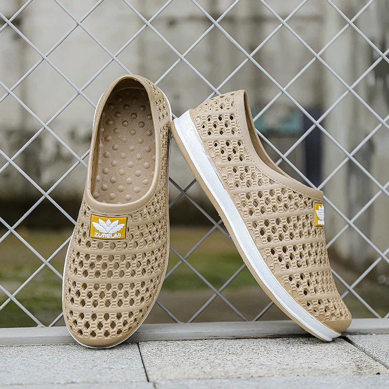 Perforerede Slip-On Sko i tre farver, gruppebillede — Nordleva
