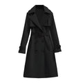 Lang Trenchcoat Med Brede Revers 2