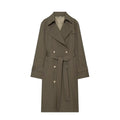 Lang Trenchcoat Med Brede Slag