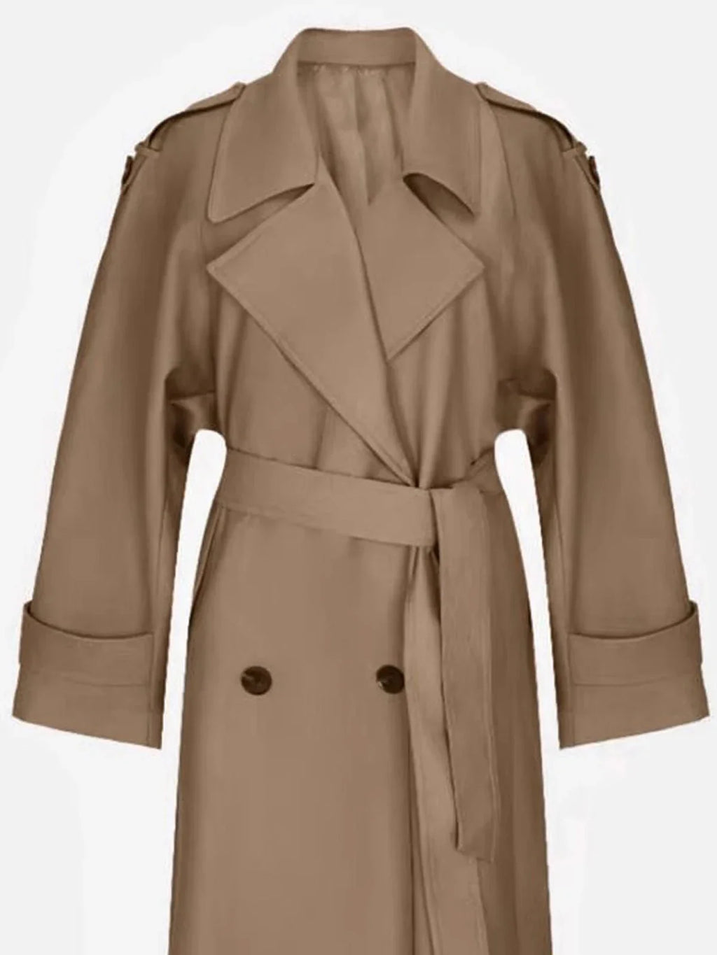 Oversized Trenchcoat Med Bindebælte