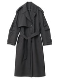 Lang Trenchcoat Med Bindebælte