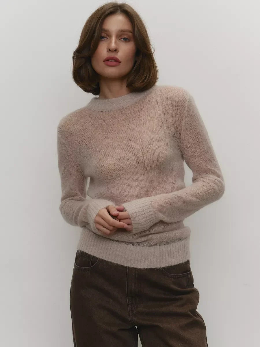 Finstrikket Slimfit-Sweater
