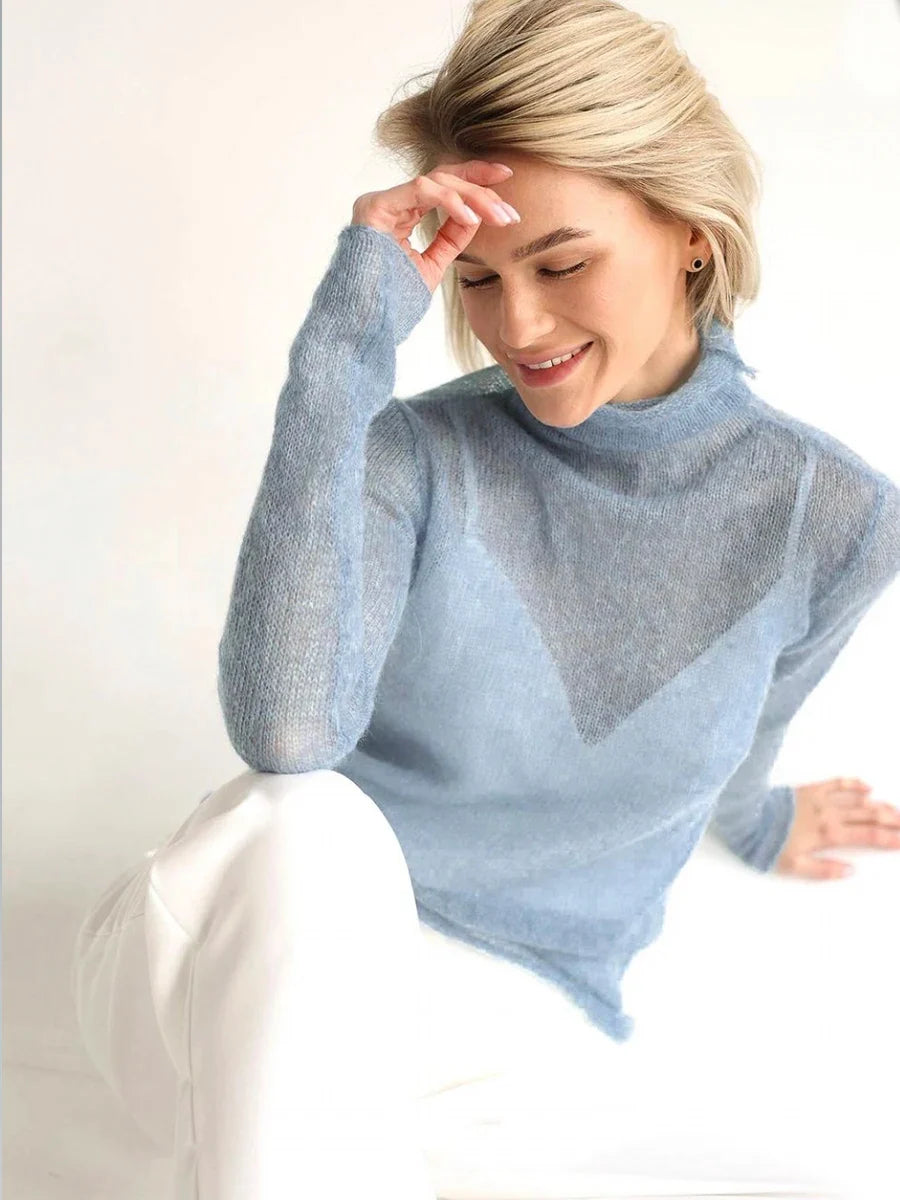 Finstrikket Slimfit-Sweater