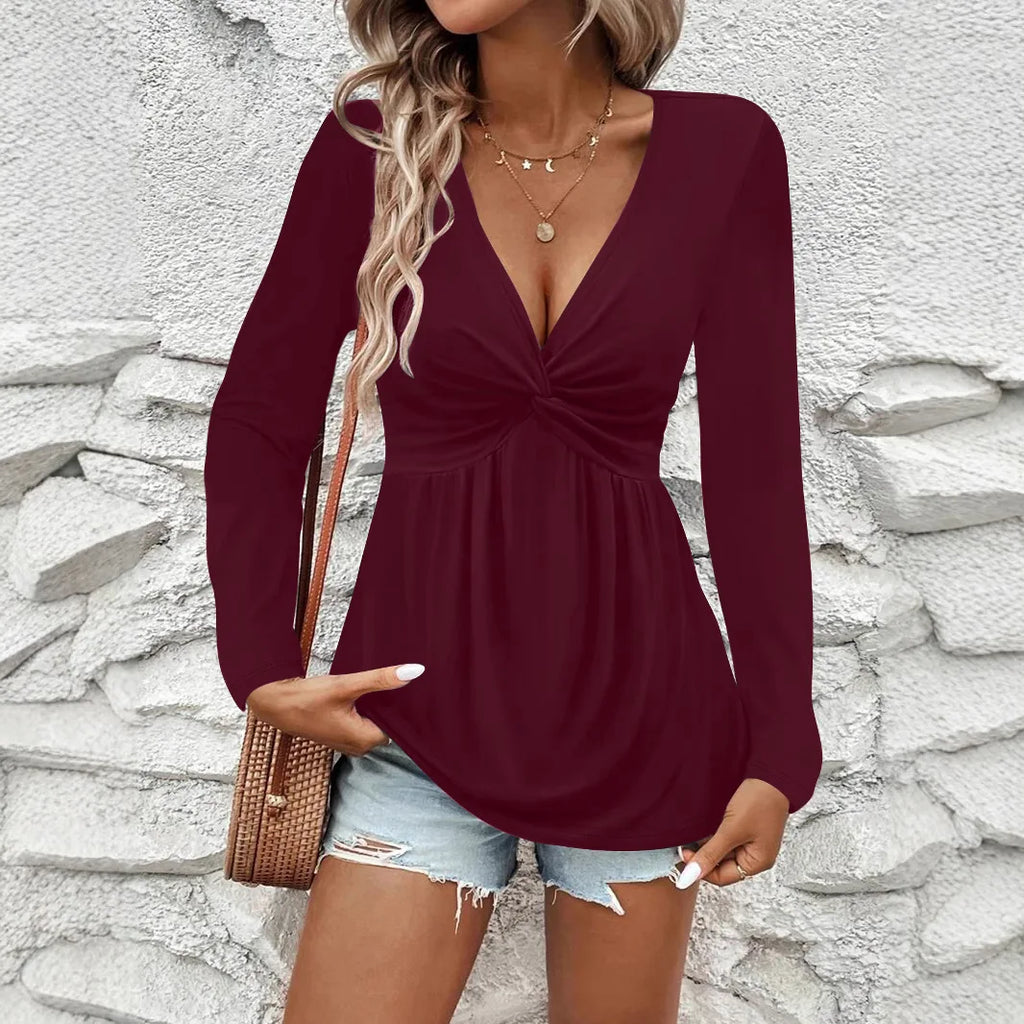 Peplum-Tunika Med Twist-Front