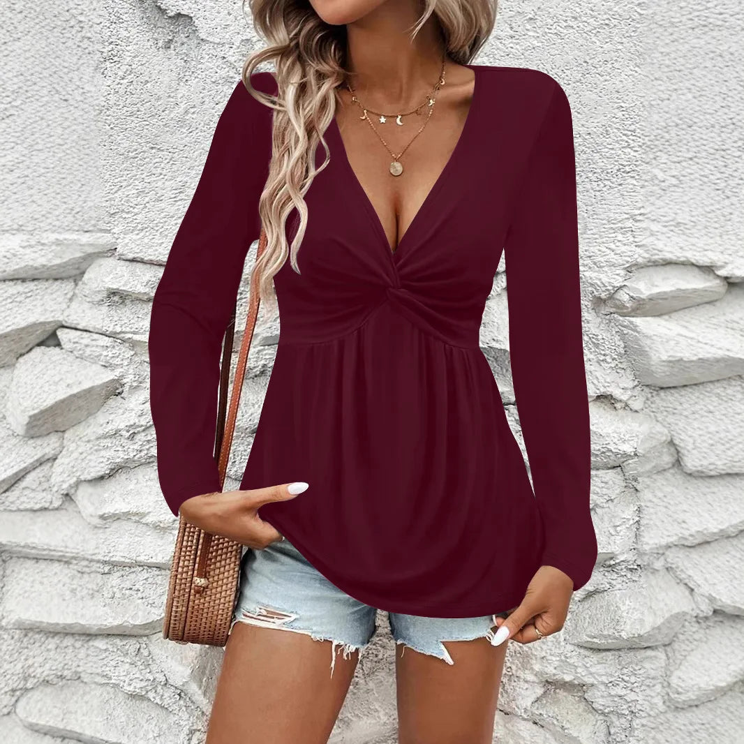 Peplum-Tunika Med Twist-Front