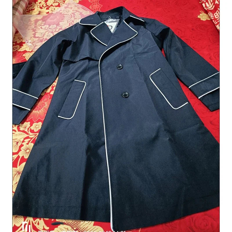 Trenchcoat Med Kontrastkanter