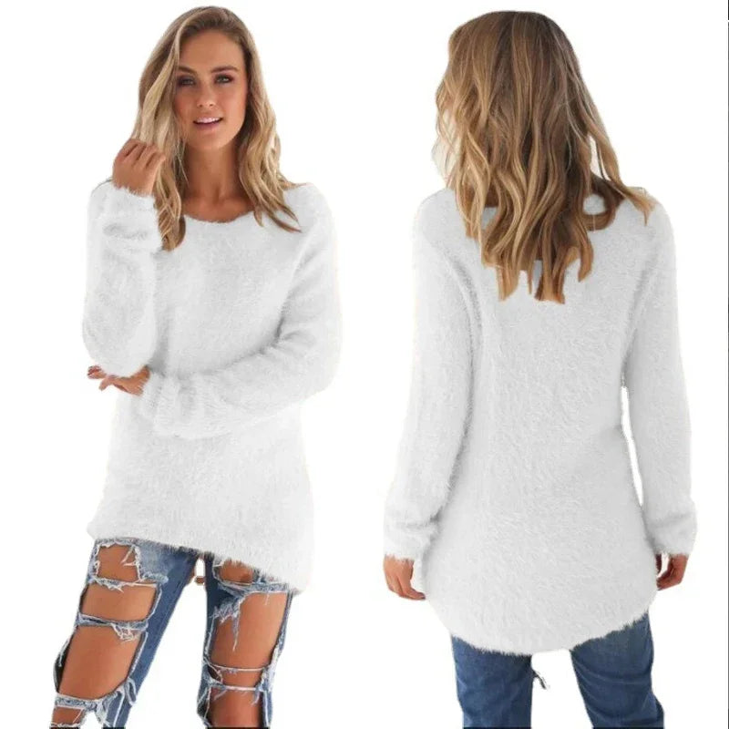 Fuzzy Lang Tunikasweater