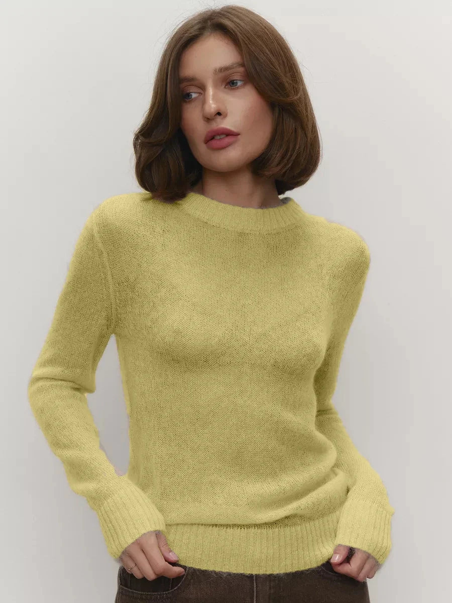 Finstrikket Slimfit-Sweater