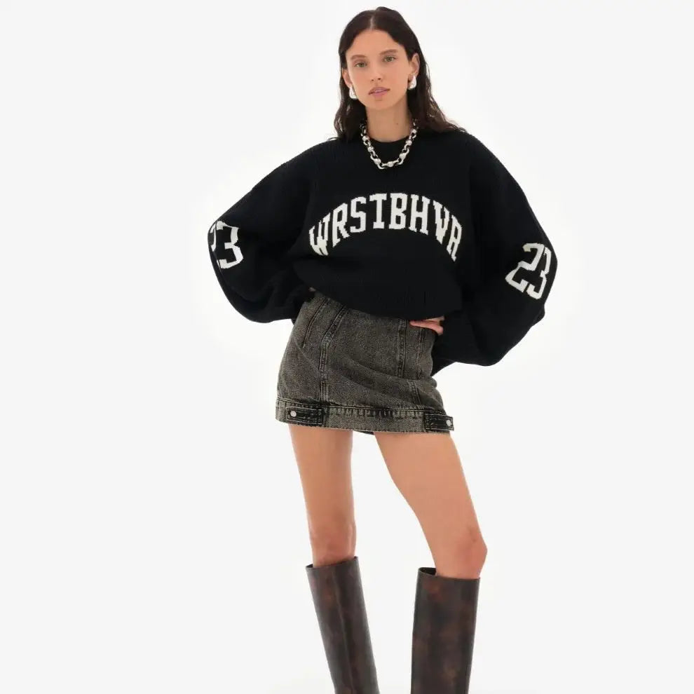 Varsitystrik Med Jacquardmønster