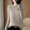 Ribstrikket Pullover