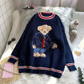 Strikket Sweater Med Teddybjørn