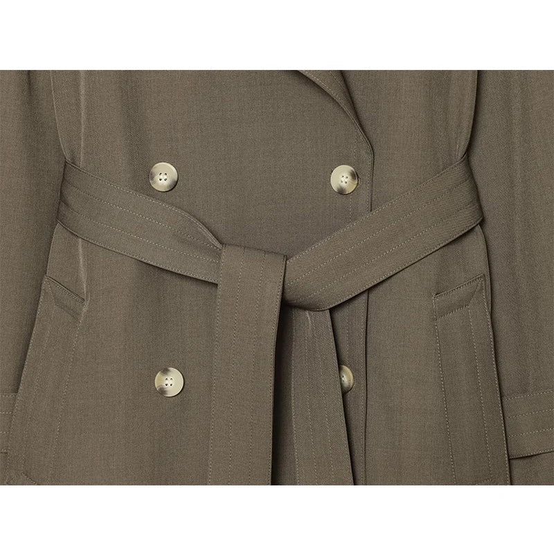 Lang Trenchcoat Med Brede Slag