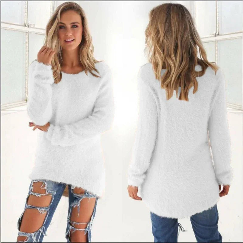 Fuzzy Lang Tunikasweater