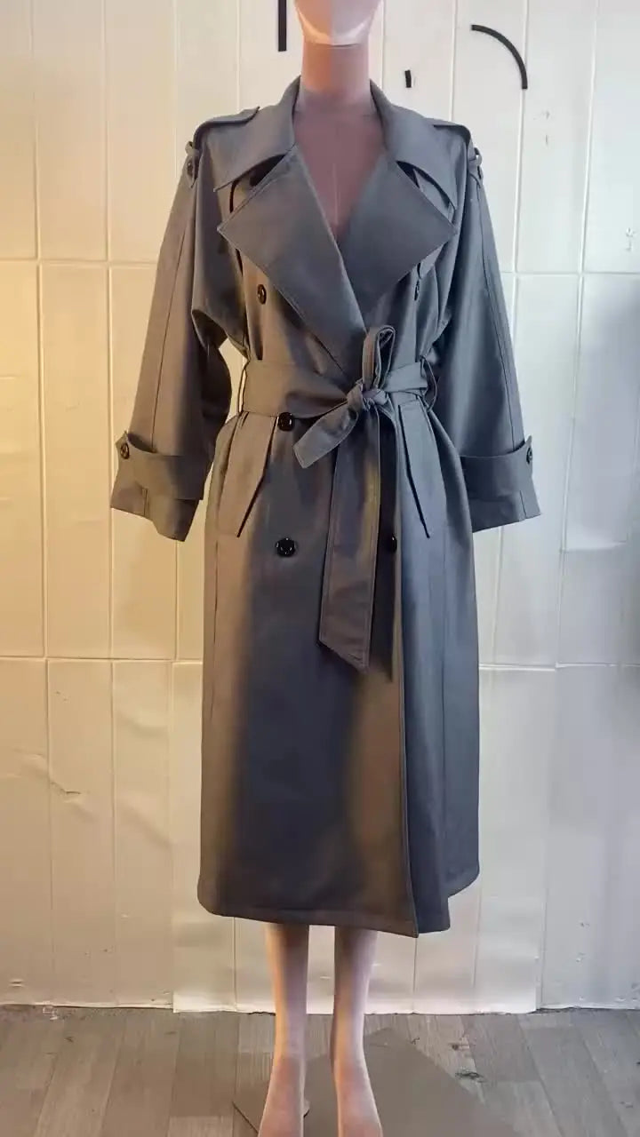Oversized Trenchcoat Med Bælte