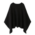 Oversized Cape-Striktrøje Med Flagermusærmer