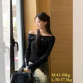 Off-Shoulder-Strikbluse