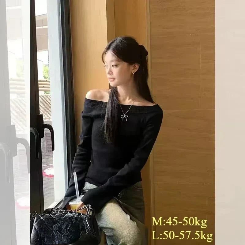 Off-Shoulder-Strikbluse
