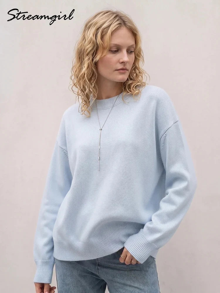 Oversized Striktrøje Med Ribkanter
