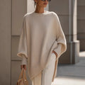 Oversized Asymmetrisk Strikbluse