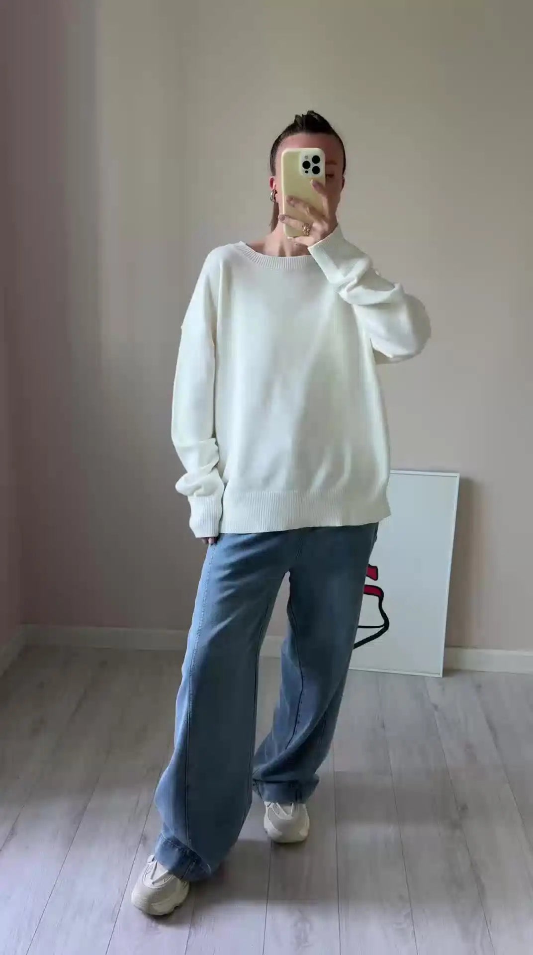 Oversized Striktrøje