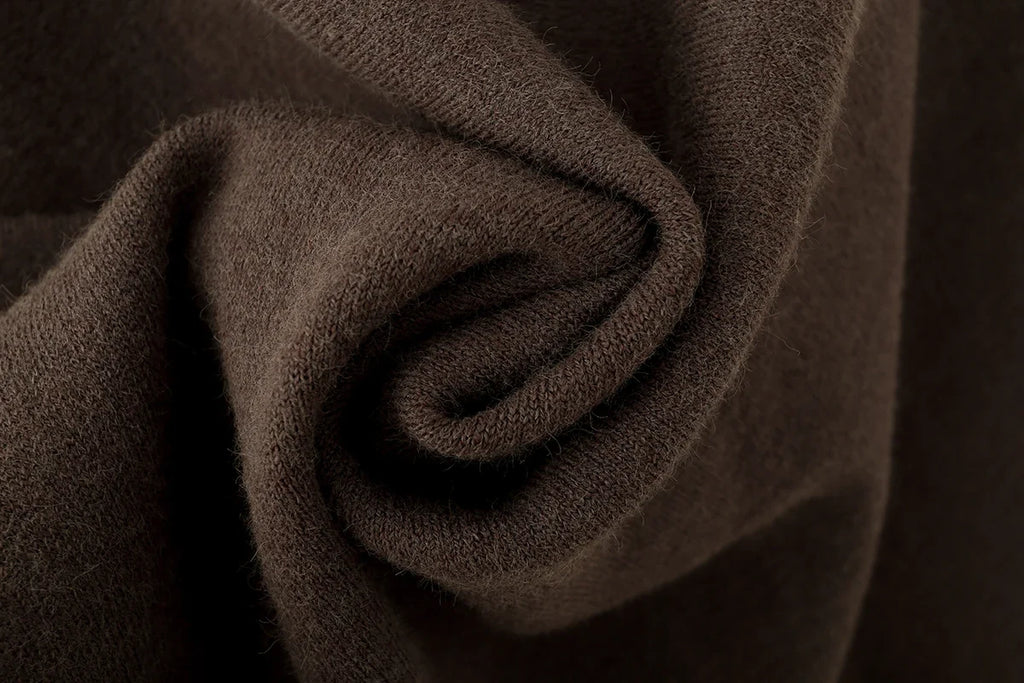 Oversized Cape-Striktrøje Med Flagermusærmer