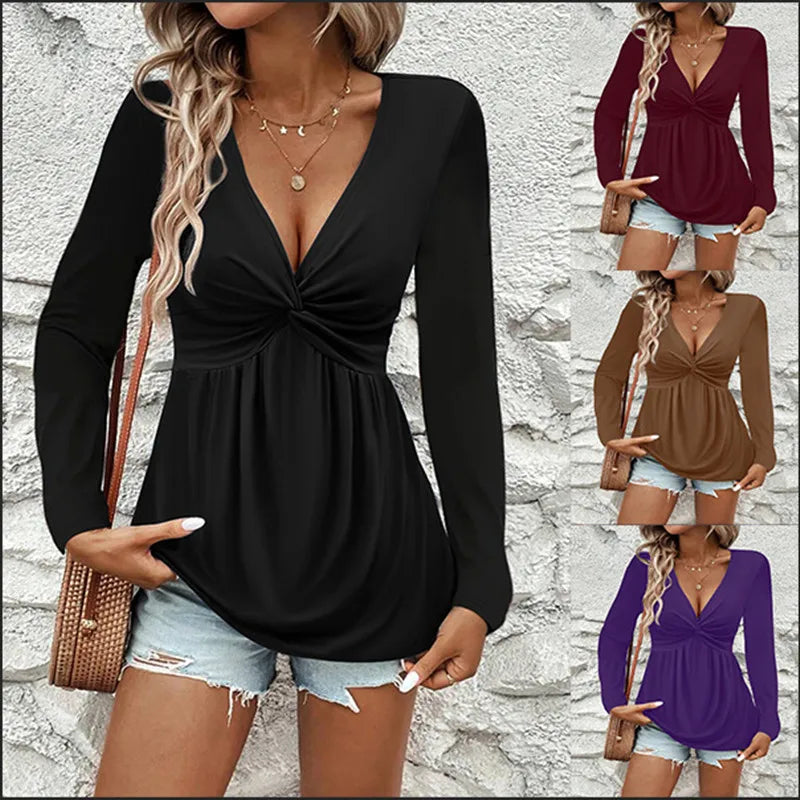 Peplum-Tunika Med Twist-Front