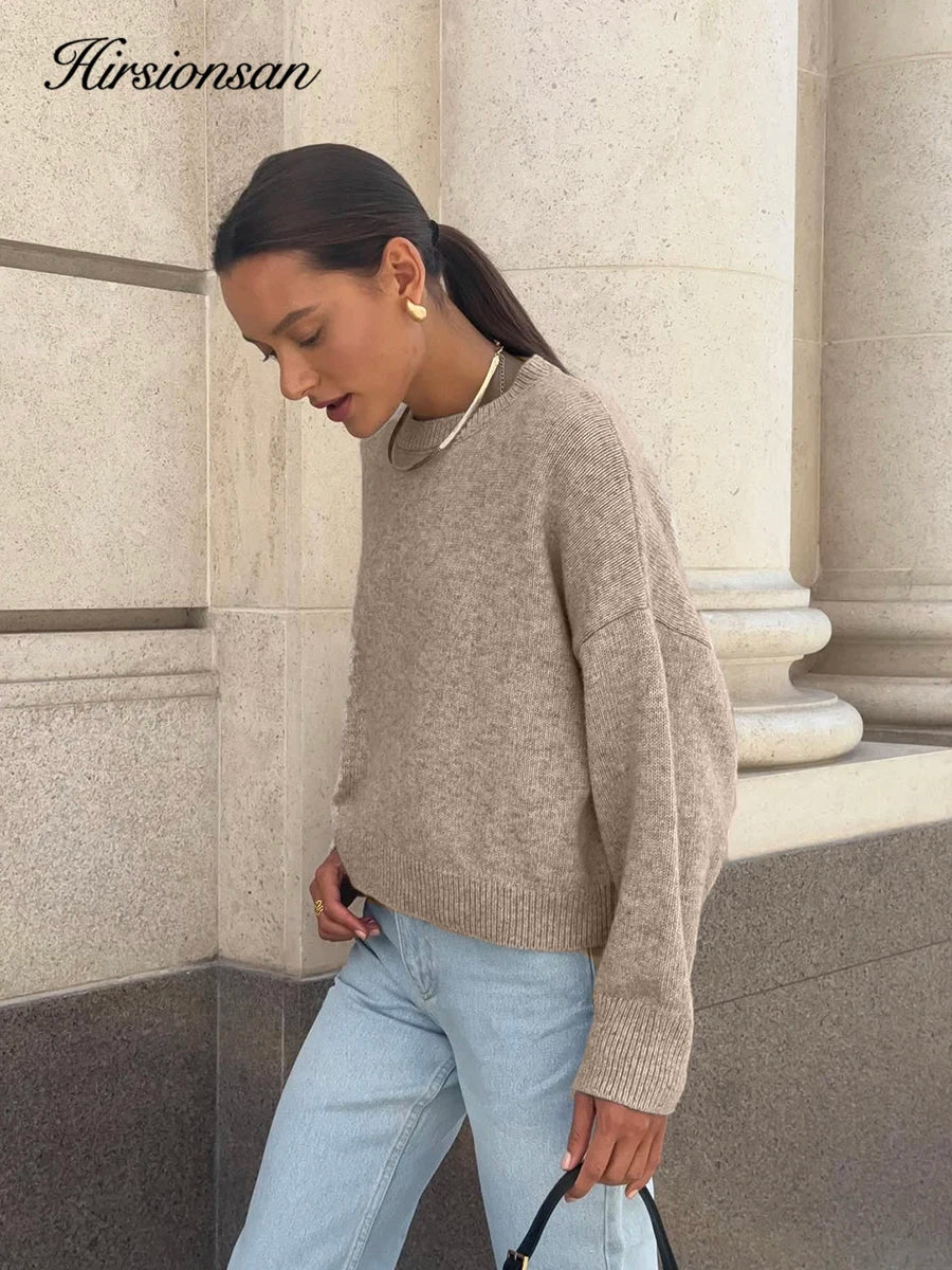 Oversized Boxy Strikbluse