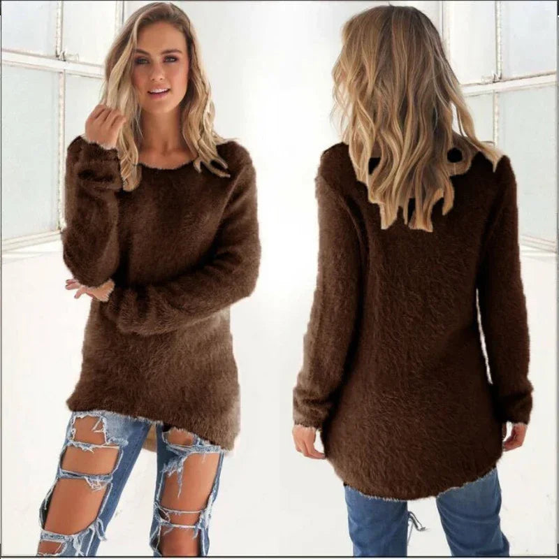 Fuzzy Lang Tunikasweater