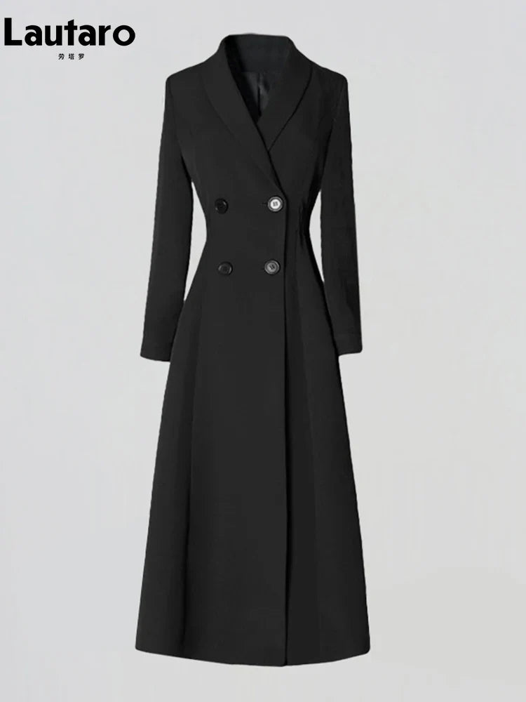 Figursyet Dobbeltradet Trenchcoat