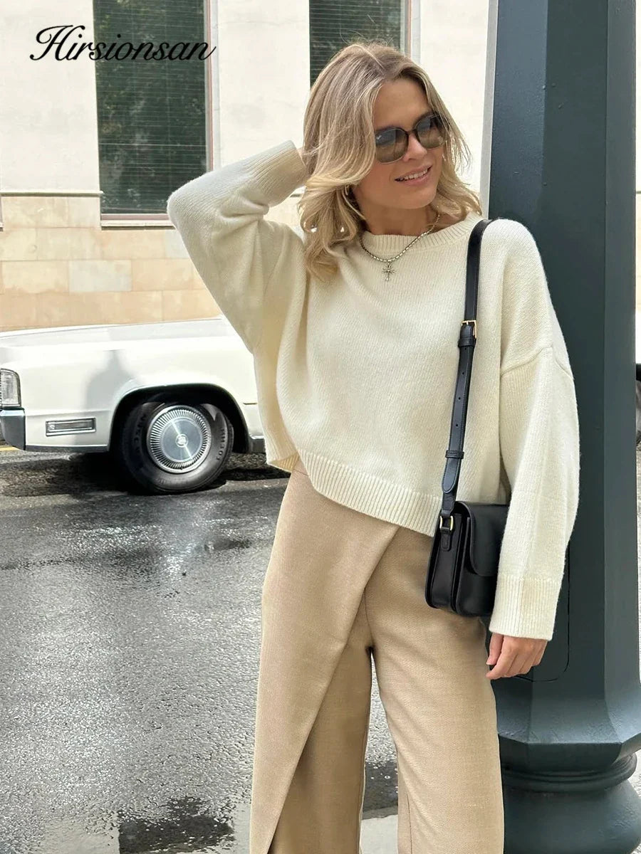 Oversized Boxy Strikbluse