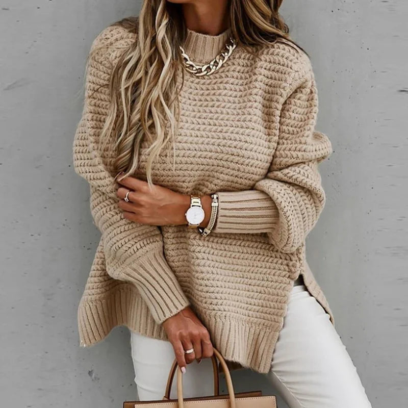 Chunky Strikbluse Med Tekstur