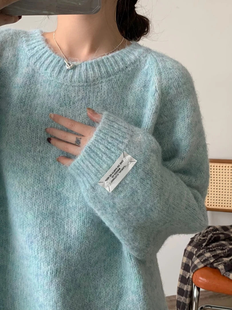 Børstet Striktrøje