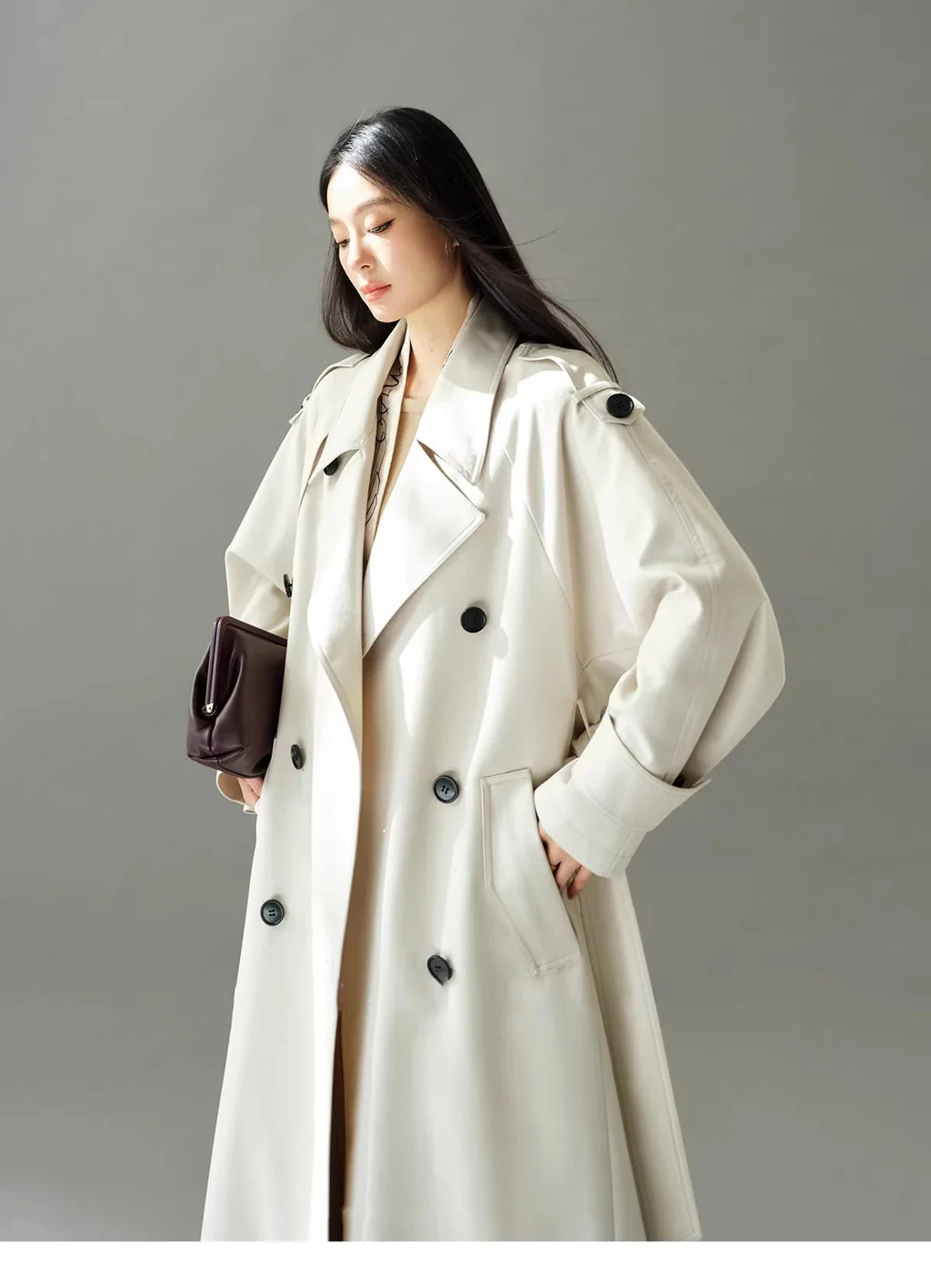 Oversized Trenchcoat Med Bælte