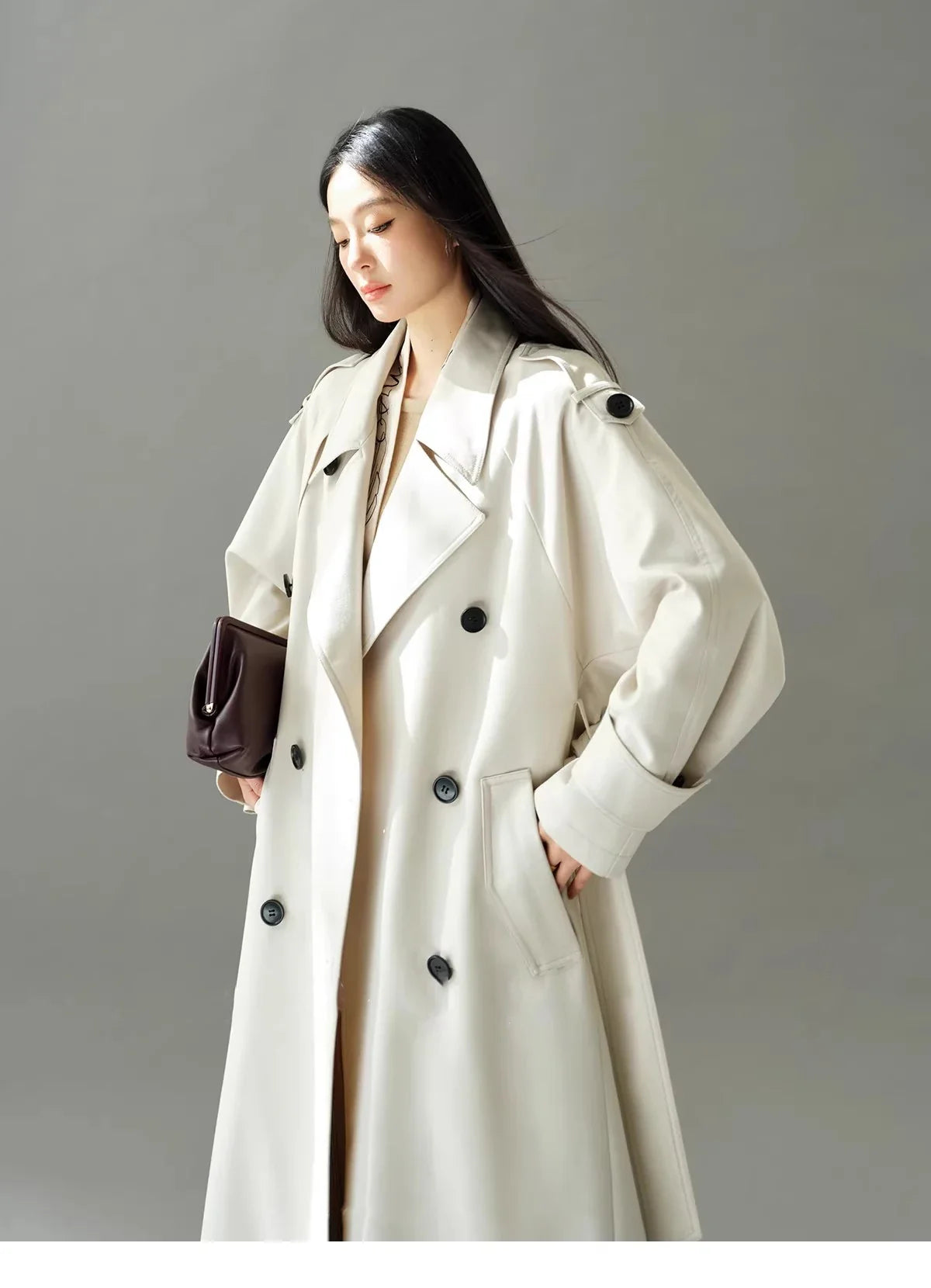 Oversized Trenchcoat Med Bælte