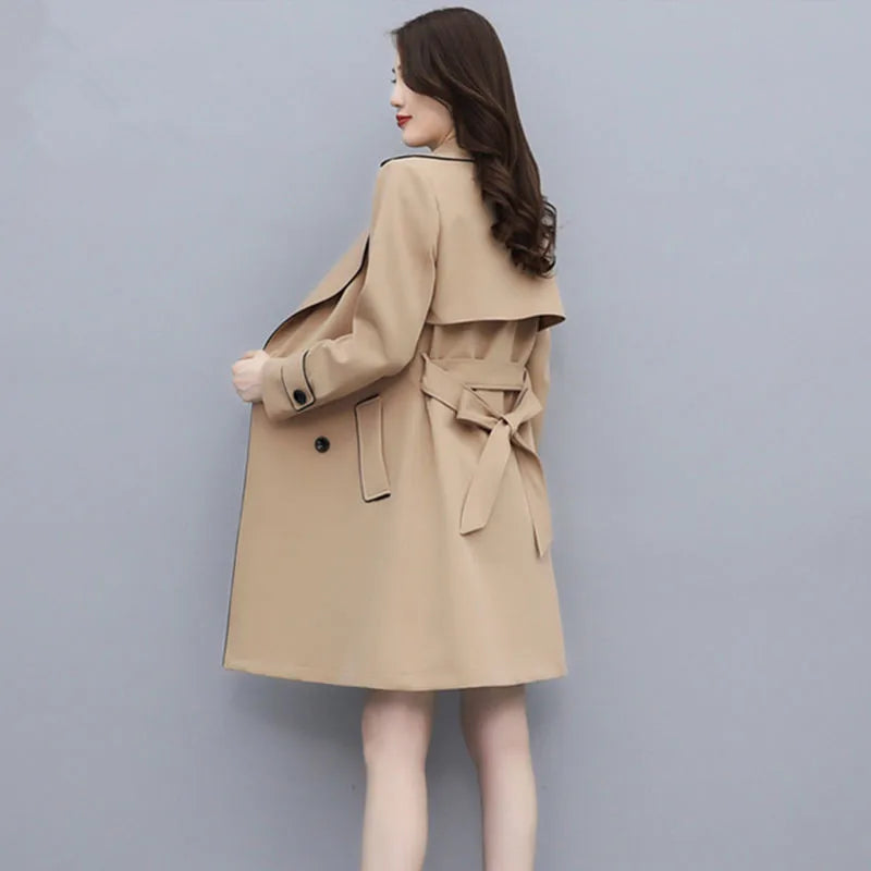 Trenchcoat Med Kontrastkanter