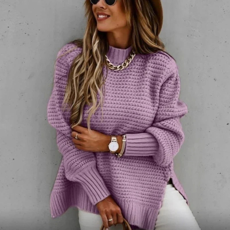 Chunky Strikbluse Med Tekstur