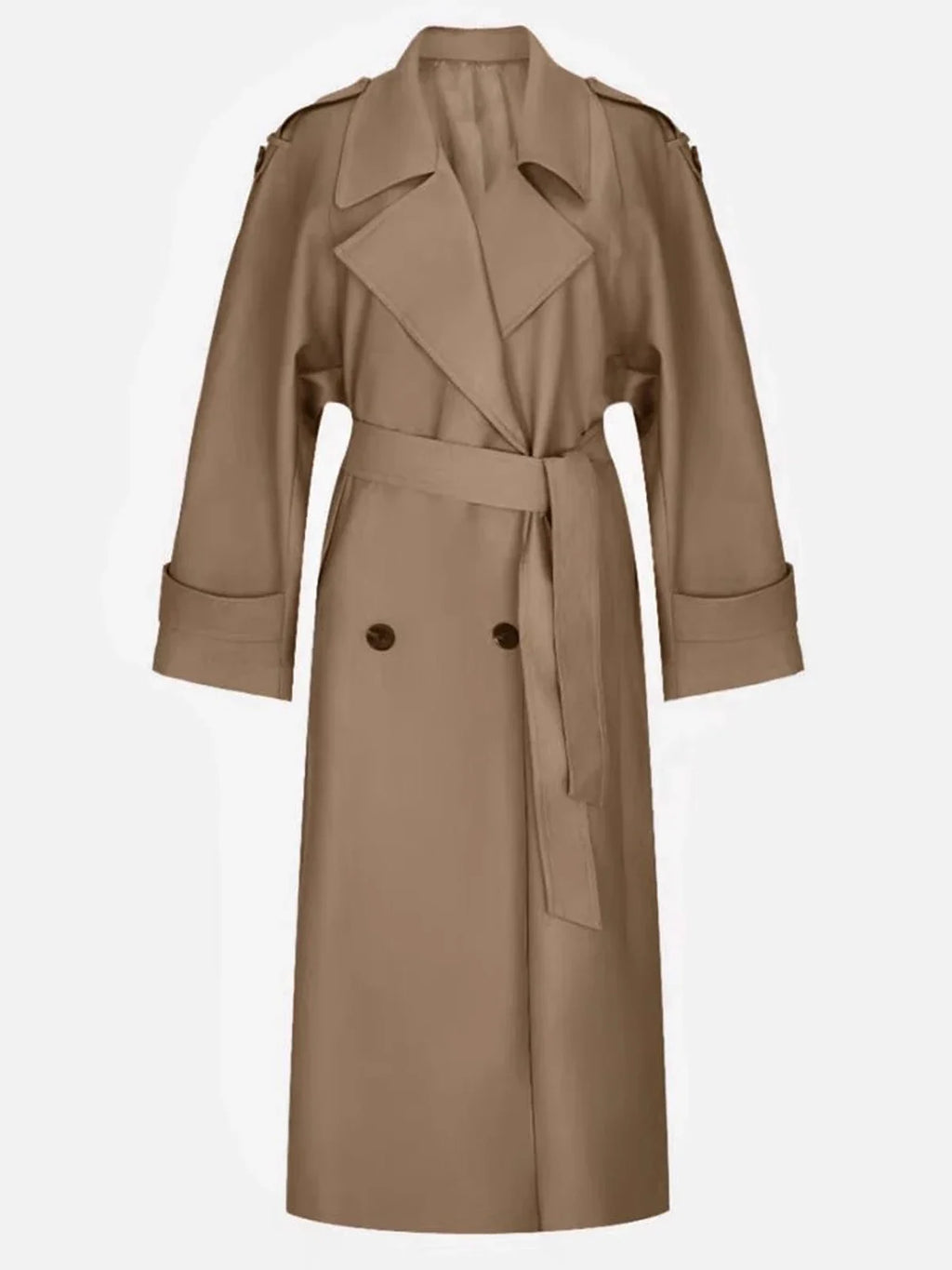 Oversized Trenchcoat Med Bindebælte