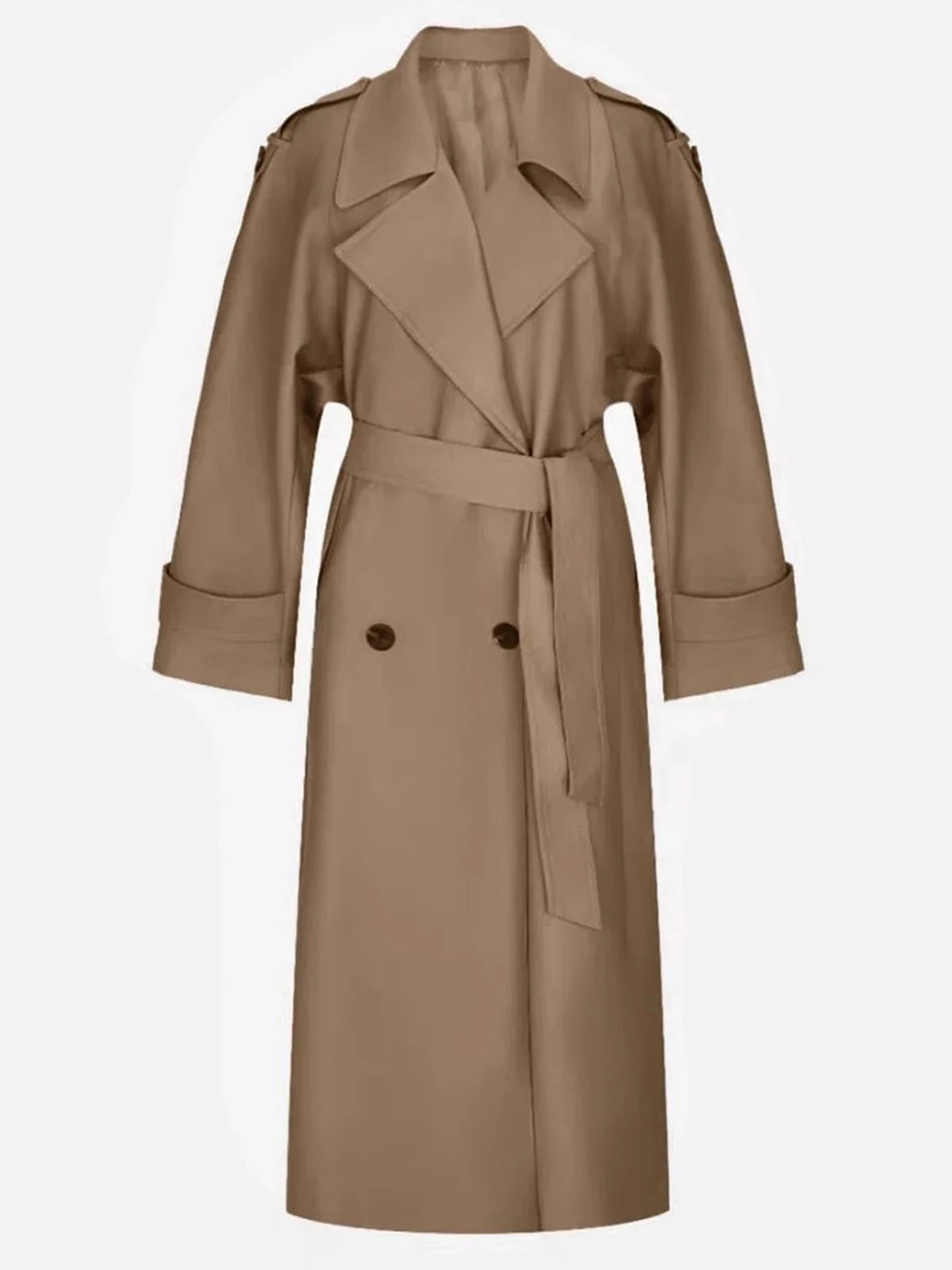 Oversized Trenchcoat Med Bindebælte