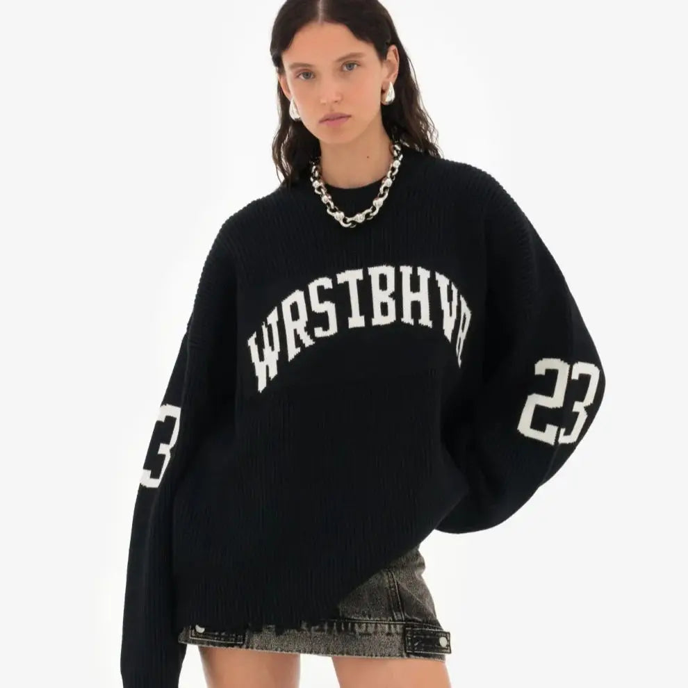 Varsitystrik Med Jacquardmønster