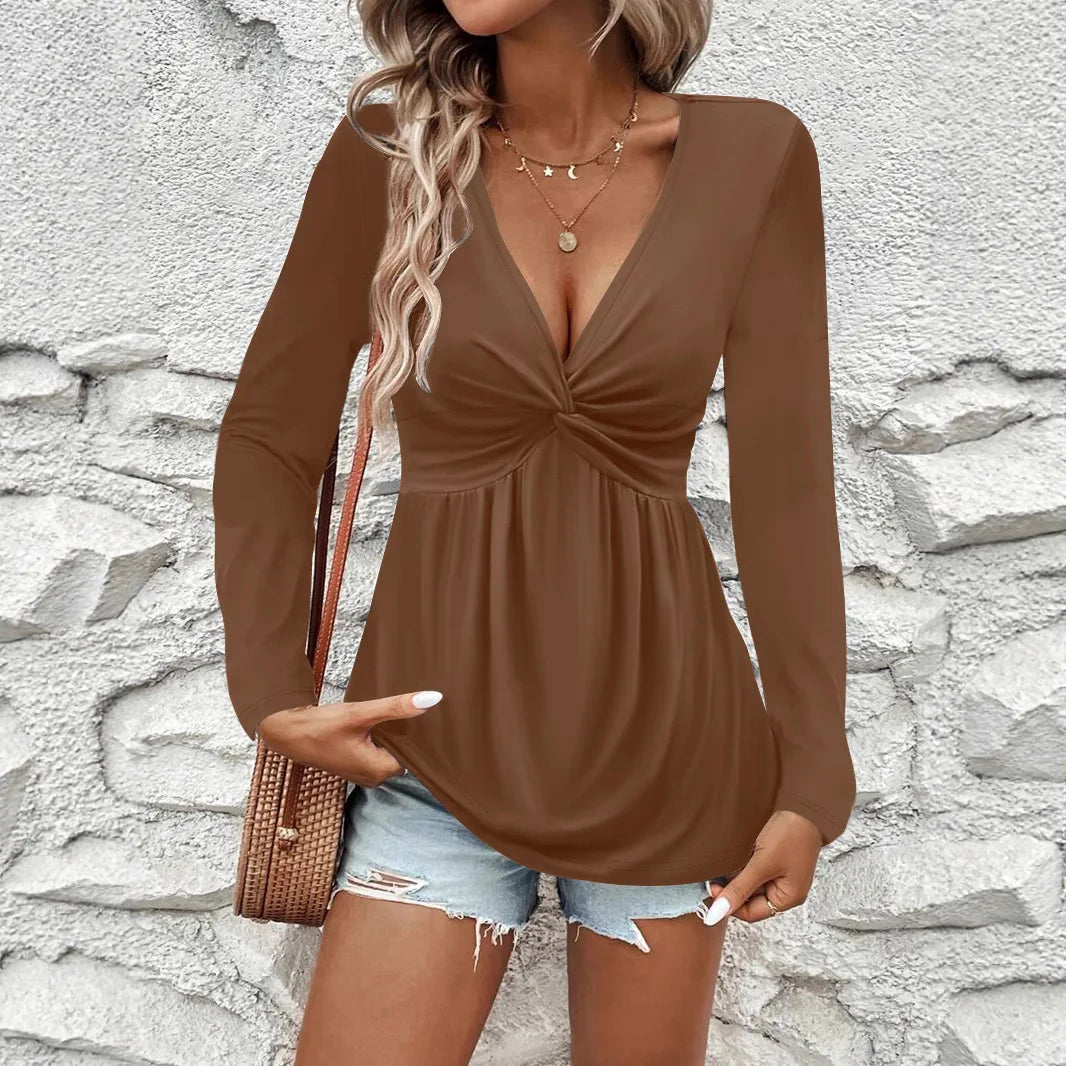 Peplum-Tunika Med Twist-Front