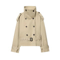 Khaki Cropped Trenchcoat