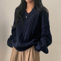 Oversized Kabelstrikket Sweater