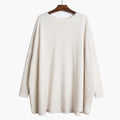 Oversized Tunika-Strik Med Flagermusærmer